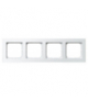 SONATA R-4R/75 Ramka poczwórna Biały Mat Ospel