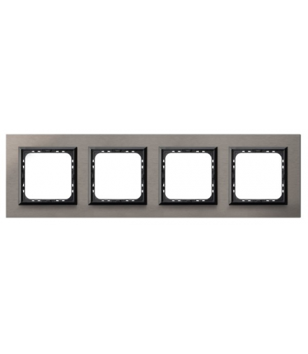 SONATA R-4RAC/63/25 Ramka poczwórna Szczotkowana Satyna Ospel