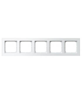 SONATA R-5R/75 Ramka pięciokrotna Biały Mat Ospel