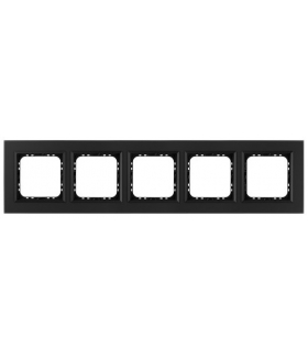 SONATA R-5RGC/79/33 Ramka pięciokrotna Czarne Szkło Szronione Ospel