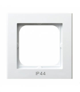 SONATA RH-1R/75 Ramka pojedyncza do łączników IP-44 Biały Mat Ospel