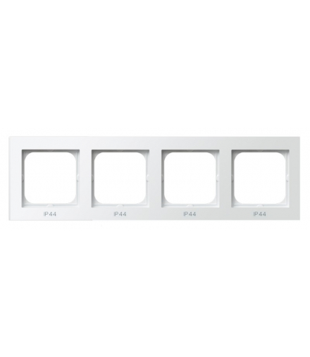 SONATA RH-4R/75 Ramka poczwórna do łączników IP-44 Biały Mat Ospel