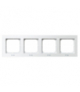 SONATA RH-4R/75 Ramka poczwórna do łączników IP-44 Biały Mat Ospel