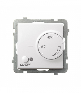 SONATA RTP-1RN/m/75 Regulator temperatury z czujnikiem napowietrznym Biały Mat Ospel