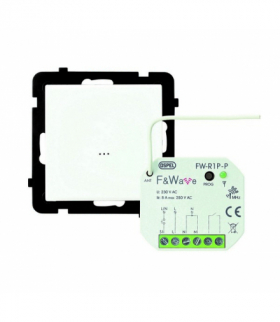 STEROWANIE BEZPRZEWODOWE ZŁN-1RSF/m/00 Zestaw łącznika bezprzewodowego do sterowania oświetleniem, do systemu F&F Biały Ospel