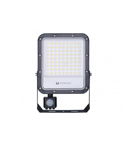 Naświetlacz LED PROXIM+ 50W 6500K 7500lm PIR 230V IP65 Forever Light 150lm/W 5 lat gwarancji LX200089