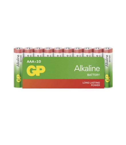 GP Bateria alkaliczna ALKALINE AAA (LR03) folia 10 GP B0410G