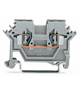 Złączka szynowa 2‑przewodowa 2,5mm2 szara 280‑601 WAGO