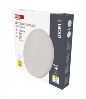Oprawa LED natynkowa DIONI okrągła, biała, 32W, CCT EMOS ZM7152