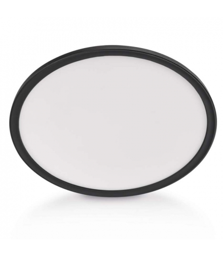 Oprawa LED FLORI okrągła, czarny, 18W, neutralna biel EMOS ZM1404