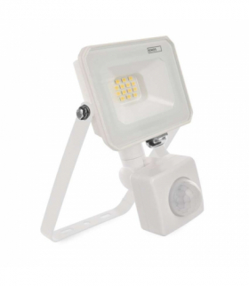 Naświetlacz LED SIMPO 10W, z czujn. PIR, biały, neutralna biel EMOS ZS2313W