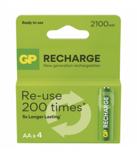 GP akumulatorek Recharge 2100 AA (HR6) 4PP*MPP GP B27214