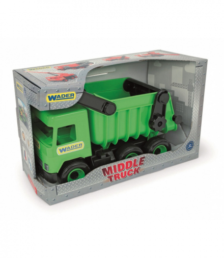 Wywrotka zielona middle truck w kartonie Wader 32101