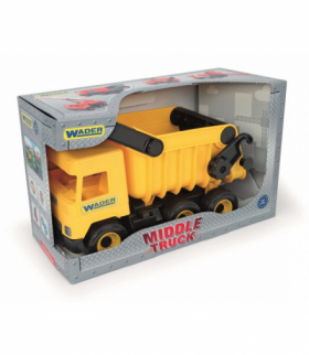 Wywrotka żółta 38 cm middle truck w kartonie Wader 32121