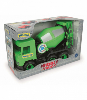 Betoniarka zielona middle truck w kartonie Wader 32104