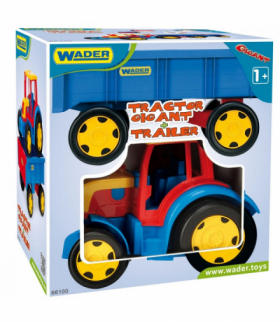 Traktor z przyczepą 120 cm gigant pudełko Wader 66100