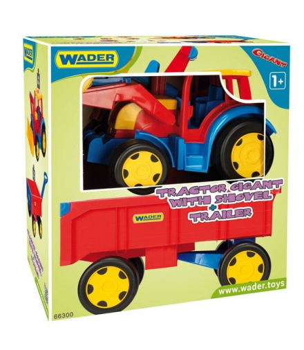 Ładowarka z przyczepą 117 cm gigant traktor Wader 66300