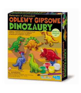 Odlewy gipsowe, dinozaury, samodzielne wykonanie odlewów gipsowych 4m 3514
