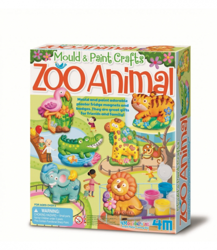 Zestaw kreatywny odlewy gipsowe ZOO 4m 4753