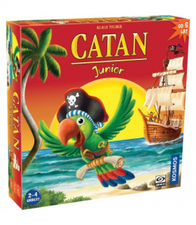 Gra Catan Junior, Żegluj piracką łajbą, odkrywaj wyspy i buduj obozy piratów, 6+, 2-4 graczy, Galakta 1199