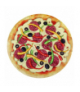 Gra Pizza Bambino, 36 trójkątnych elementów, to składniki dla sześciu różnych rodzajów pizzy: Americana, Pepperoni, Hawajska, Capricciosa, Vegetariana i Margherita Jawa 00796