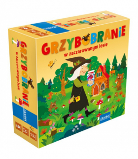 Gra Grzybobranie, w zaczarowanym lesie, klasyczna gra planszowa w zupełnie nowej wersji, Granna 00216