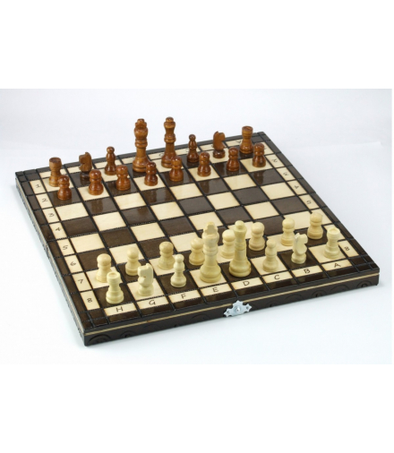 Szachy drewniane klasyczne 31 cm Abino 272847