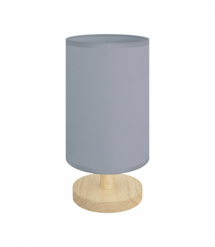 Lampka stołowa BELA E14 GREY sosna/szary Struhm 04799
