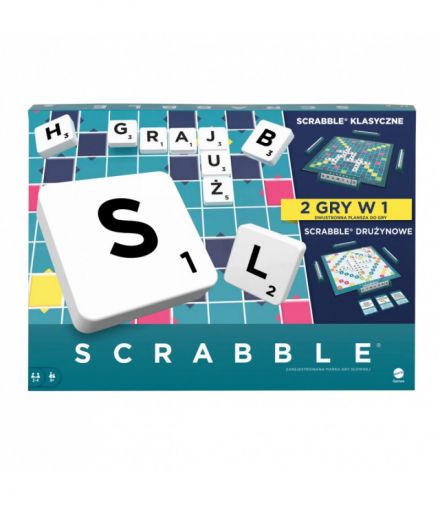 Gra Scrabble 2w1 Mattel HXM53
