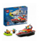 Klocki City Łódź strażacka LEGO 60373