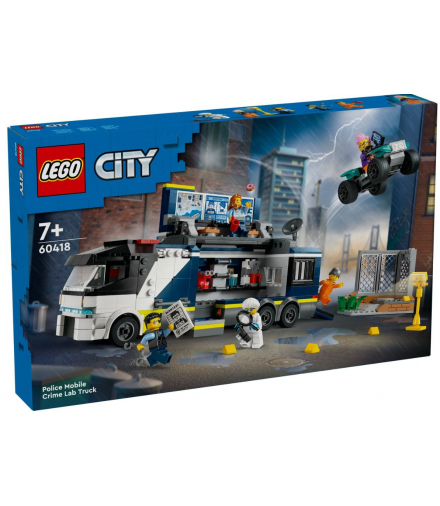 Klocki City Policyjna ciężarówka z laboratorium kryminalnym LEGO 60418