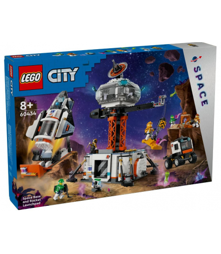Klocki City Stacja kosmiczna i stanowisko startowe rakiety LEGO 60434