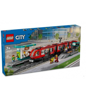 Klocki City Tramwaj miejski ze stacją LEGO 60423