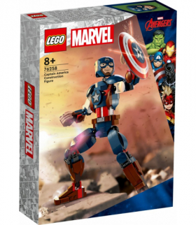 Klocki Marvel Super Heroes Figurka kapitana ameryki do zbudowania LEGO 76258