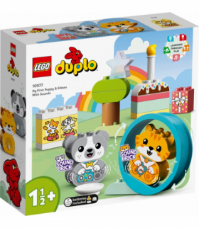 Klocki Duplo Mój pierwszy szczeniak i kotek z odgłosami LEGO 10977