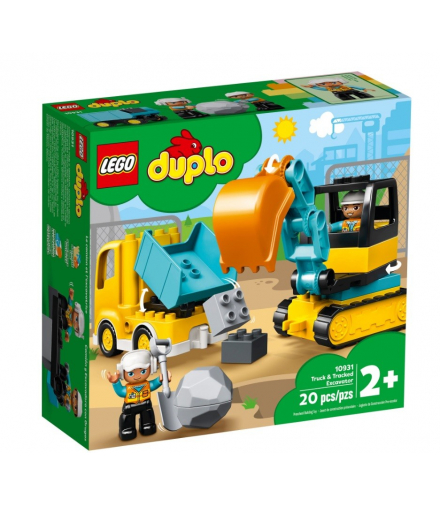 Klocki Duplo Ciężarówka i koparka gąsienicowa LEGO 10931