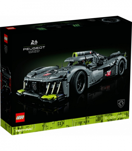 Klocki Technic, Zestaw konstrukcyjny, Peugeot 9x8 24h Le Mans Hybrid Hypercar LEGO 42156