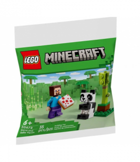 Klocki Minecraft Steve i mała panda LEGO 30672