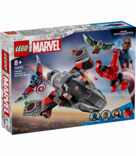 Klocki Super Heroes Kapitan ameryka kontra czerwony Hulk - bitwa LEGO 76292