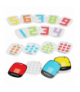 Klocki waffle mini - matematyka na wesoło 444 elementów Marioinex 906293