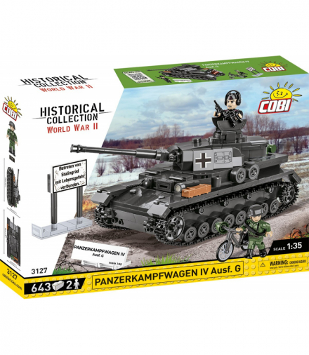 Klocki panzerkampfwagen iv ausf. g 643 klocków Cobi Klocki COBI-3127