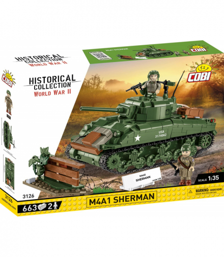Klocki m4a1 sherman 663 klocki Cobi Klocki COBI-3126