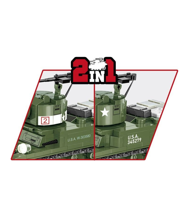COBI 3129 - M3 Stuart | Carro Armato Modellismo | Kit Blocchi COBI