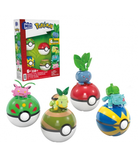 Klocki pokemon drużyna trawiastego Mega Bloks HWR77
