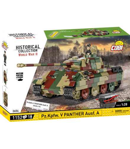 Klocki pz.kpfw.v panther ausf.a 1152 klocki Cobi Klocki COBI-2654