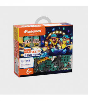 Klocki mini waffle - napad na bank 148 elementów Marioinex 906712