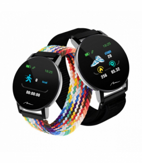 Smartband thaiti 2 nylonowe paski mt871 monitoring ciśnienia krwi, pulsu, natlenienia, aktywności sportowej i innych parametrów Media-Tech MT871