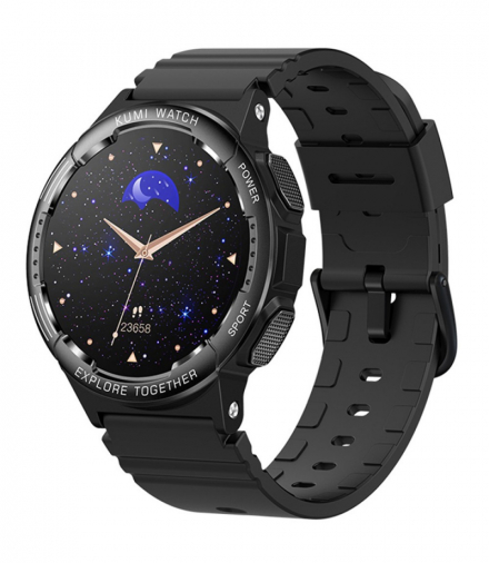 Smartwatch K6 1.3 cala 300 mah czarny Kumi KU-K6/BK