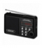 Radio kieszonkowe z mp3, usb, slot na kartę SD bateria litowa do 10 godzin, czarny Sencor SRD 215 B