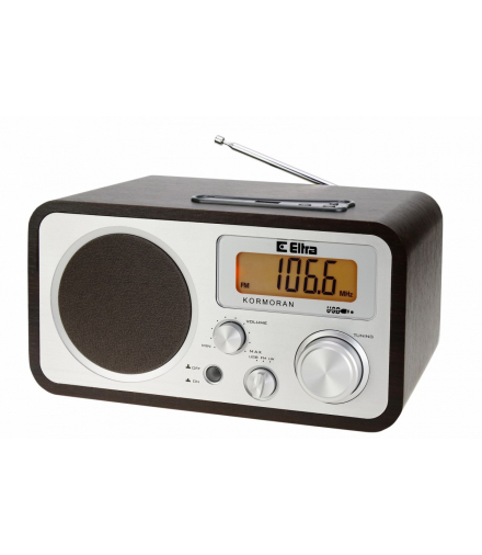 Radio Kormoran FM/LW USB, mp3 brązowe Eltra 5907727027462